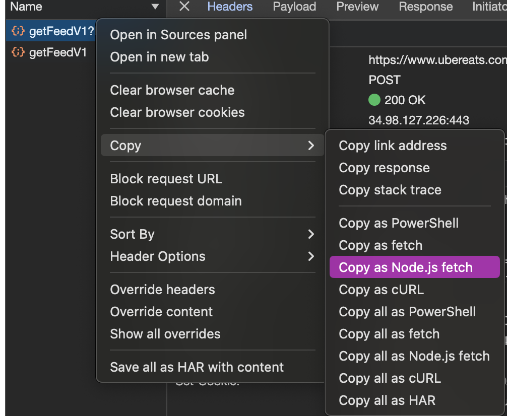 copy as node.js fetch